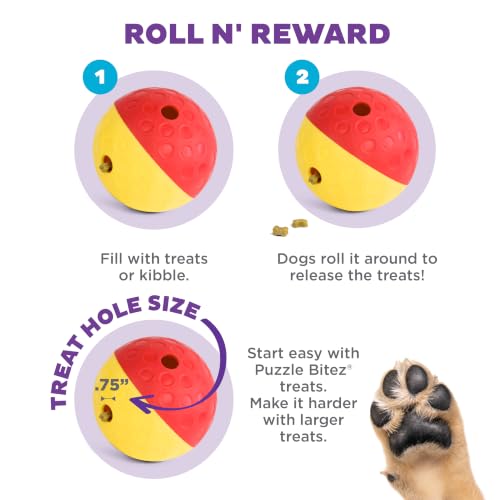 Nina Ottosson Treat Tumble Dog Toy Puzzle Ball (1 Count (Pack of 1))