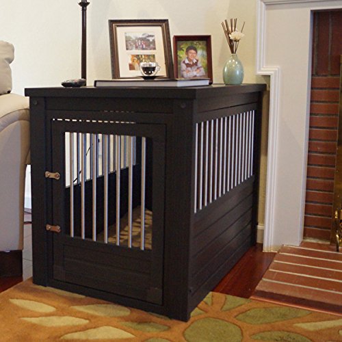 ECOFLEX® XL Furniture Style Dog Crate & End Table (Black / 35.9"L x 23.7"W x 28.0"H)