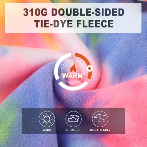 Tie Dye Dog Hoodie Sweaters for Small Medium Size Dogs Girls Boys (Small / Multi Pink)