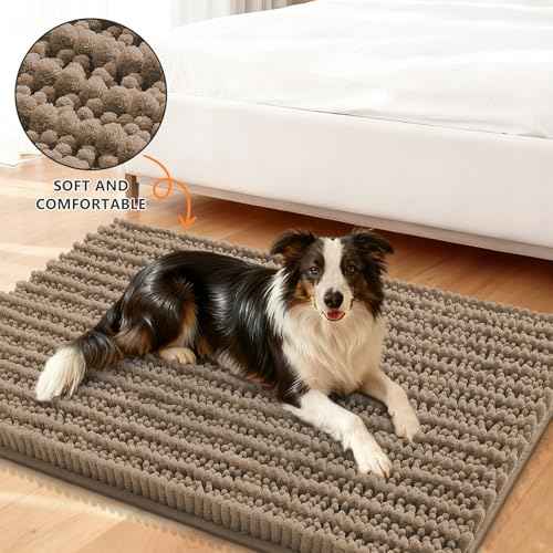 Dog Door Mat for Muddy Paws 59x20 (Layered-Camel / 59"X20")