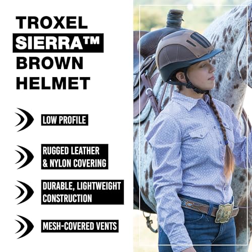 Sierra Rugged Horse Riding Helmet (Brown / X-Large)
