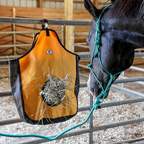 1200 D Hay Feeder Tote Bag for Horses (Turquoise)