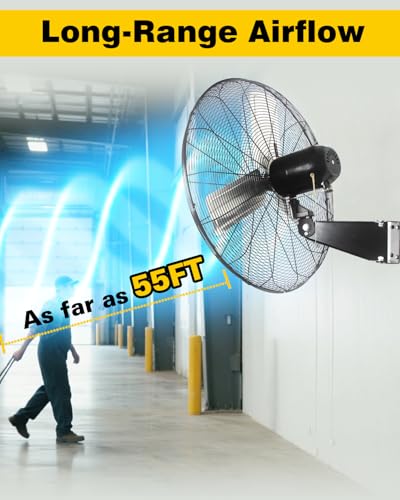 30 Inch Wall Mount Fan Oscillating (30 Inch Oscillating (9,500 CFM))