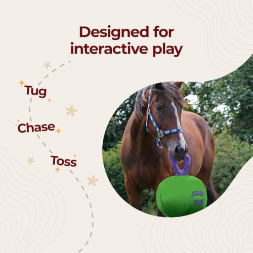 14" Jolly Tug Horse Toy (Green)