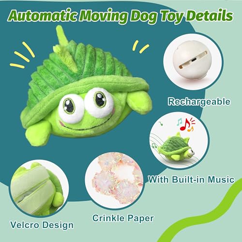 Interactive Moving Dog Toys to Keep Dogs Engaged (Turtle)