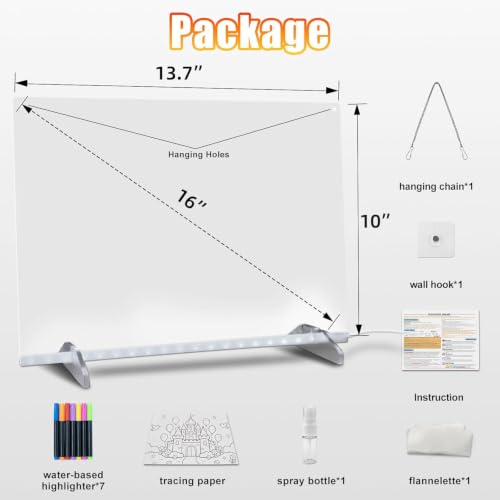 Led Note Board with Colors (White)