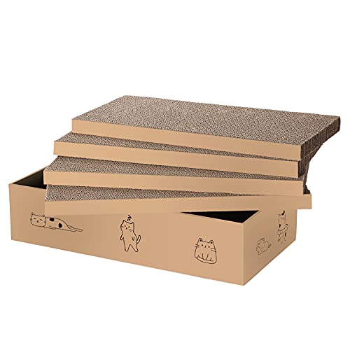 4 Packs in 1 Cat Scratch Pad with Box (4 PCS)