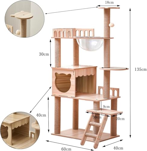 54 Inch Cat Tower (KT-1022)
