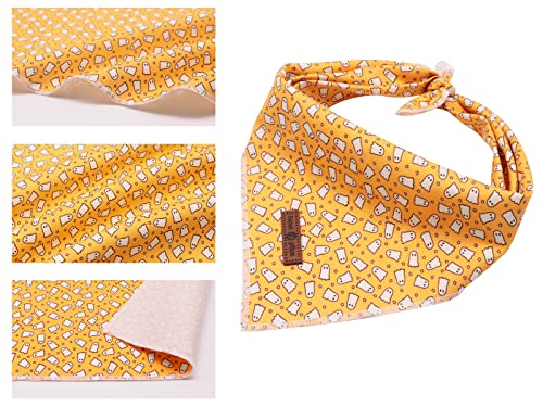 Halloween Dog Bandana (Yellow Ghost / Small (Pack of 1))