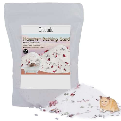 2.8lb Hamster Sand for Sand Bath (White-Flower / 2.8lb)