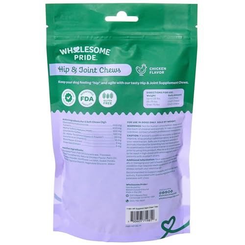 Hip and Joint Chews for Dogs (7.9 Ounce (Pack of 1))