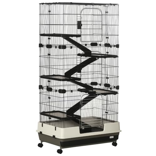 59.5" Small Animal Cage with Wheels (53.5"L x 18.0"W x 28.8"H)