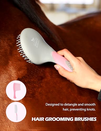 Horse Grooming Kit (Pink)