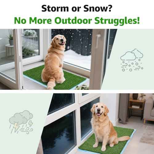 Artificial Grass Pee Pads for Dogs Puppy Potty Training to Pee and Poop (51.1"x31.8")