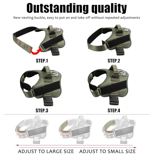 Dog Harness No (Small (Pack of 1) / TacticalGreen)