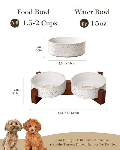 Cat and Dog Bowl Set (Five-leaf Grass+Honeycomb / 2 Cups)