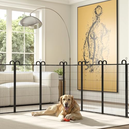 Dog Playpen Outdoor 32 Piece Panels Heavy Duty Dog Fence 47" (27"W x 47"H)