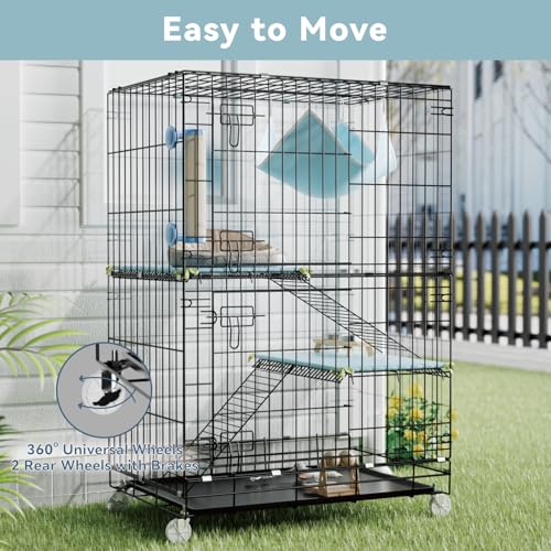 3 Tier Cat Cage Indoor (23.6"L x 16.5"W x 38.2"H)