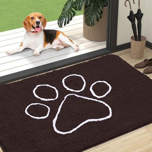 Dog Door Mat for Muddy Paws 47x32 (Brown / 47" X 32")