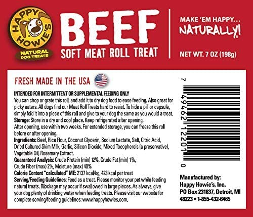 Soft Meat Roll Treat (12 Ounce (Pack of 3))