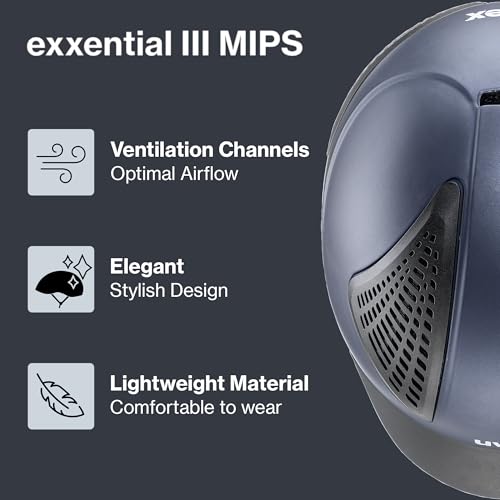 Exxential III MIPS Riding Helmet (Navy Mat / L-XL (59–61 cm / 23.2–24.0 in))