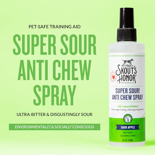 Super Sour! Anti Chew Spray for Dogs and Puppies (Super Sour- 8oz)