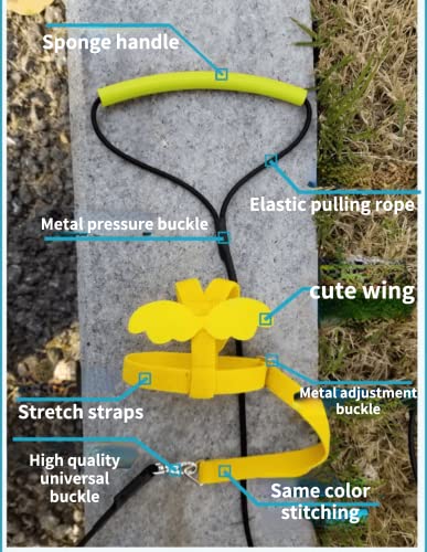 Pet Parrot Bird Harness Leash Adjustable Bird Flying Harness Traction Rope with Cute Wing for Parrots Pigeons Budgerigar Lovebird Cockatiel Mynah Outdoor Training Toy (S / Purple)
