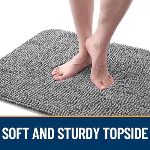 Dog Door Mat for Muddy Paws 32x20 (Grey / 32" X 20")