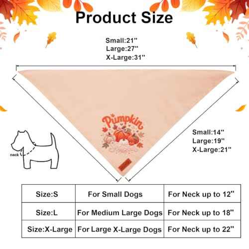 Fall Dog Bandanas (Small / Fall-1)