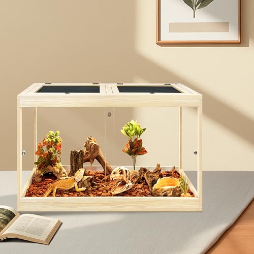 31 Gallon Bearded Dragon Tank (Oak / 31 Gallon (24x15.5x15.5 Inch))