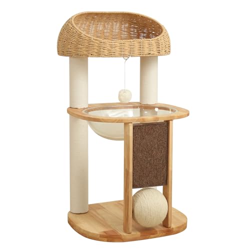 Wood Cat Tree for Large Cats (s94)