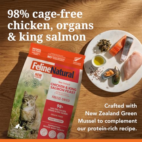 High Protein Freeze Dried Dry Cat Food with 98% Meat (3.5 Ounce (Pack of 1))