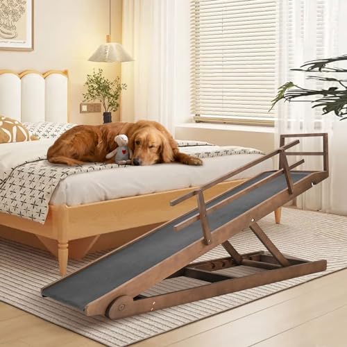 Dog Ramp for Bed & Couch (Brown / XL-for 31.4''H Bed)