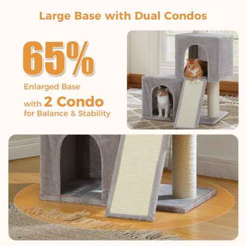 Large Cat Tree (Gray / 45 Inches)