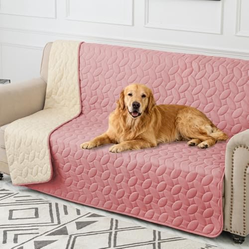 Pet Bed Cover Dog Bed Blanket for Sofa and Furniture Waterproof New Pattern Design (68x82 Inch (Pack of 1) / Pink)