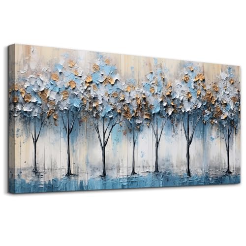 Canvas Wall Art For Living Room Bedroom Wall Decor Modern Home Decor Office Decorations Vintage Trees Abstract Wall Paintings Stretched And Framed Ready To Hang Pictures Works (40"L x 20"W / Abstract Trees Pictures)