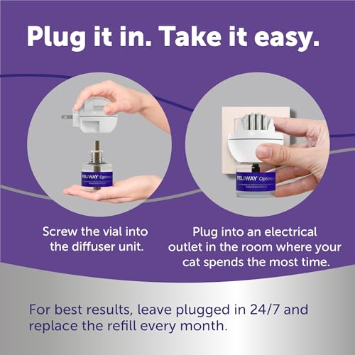 Optimum Cat Calming Pheromone Diffuser Kit (Translucent / 1 Pack)