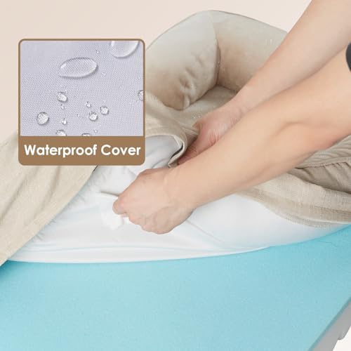 Orthopedic Dog Beds for Large Dogs (Beige / 41.0"l X 27.0"w X 6.5"th)