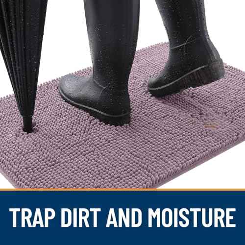 Dog Door Mat for Muddy Paws 40x32 (Deep Plum / 40" X 32")