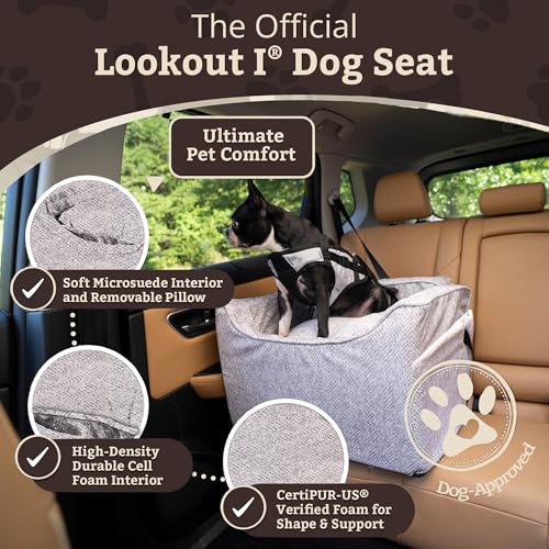 Dog Car Seat for Dogs up to 25lbs (Palmer Dove / Medium)