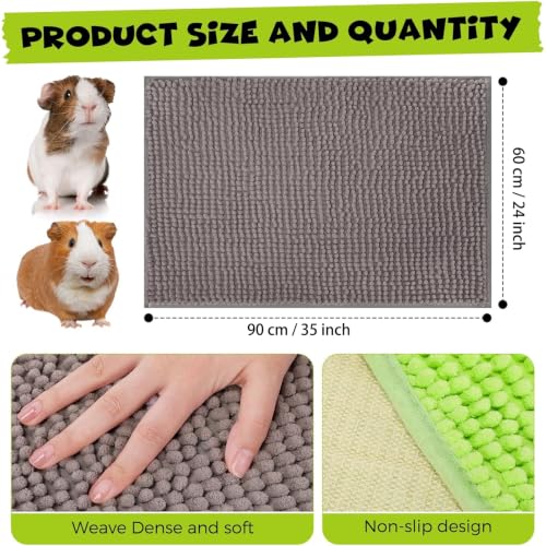 8 Pcs 24 x 35'' Guinea Pig Cage Liner (Gray, Green, Pink, Blue / 24x35)
