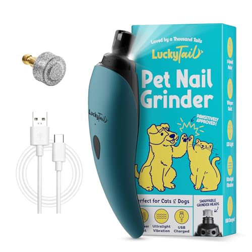 LuckyTail Dog Nail Grinder (Teal)