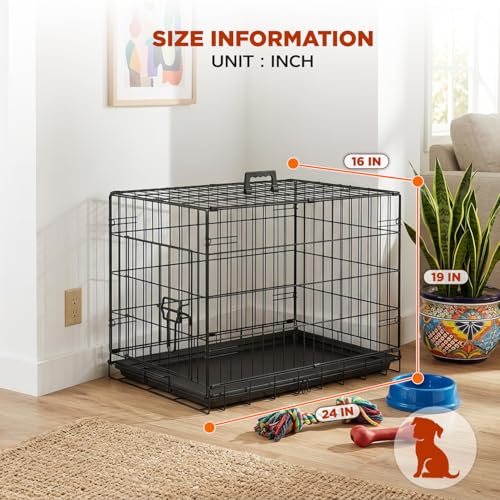 Dog Crate 24" (Black-Single)