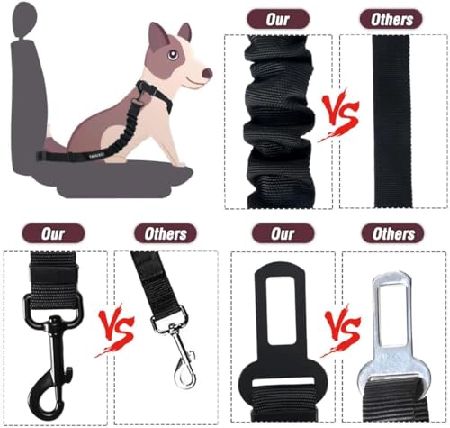 Dog Seat Belt (11-Fuchsia)