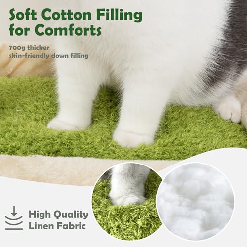 Palm Cat Tree Tower for Indoor Cats with Cozy Cat Condo (33 in Palm Cat Tree)