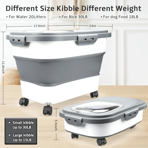 Rice Storage Containers (White)