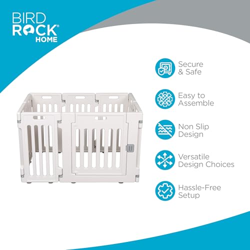 Dog Playpen w (White / 8 Panels)