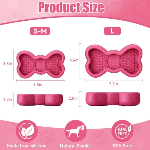 Lick Mat for Dogs (L / A-Rose)