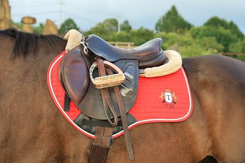 Close Contact Saddle Pads (Red / Full)