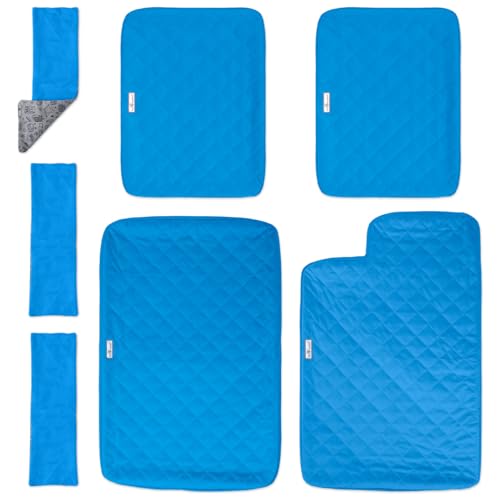 Fitted Fleece Liner Set for 2 (Blue / Double Unit Combo)